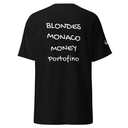 Camiseta “Blondes, Monaco, Money, Portofino“