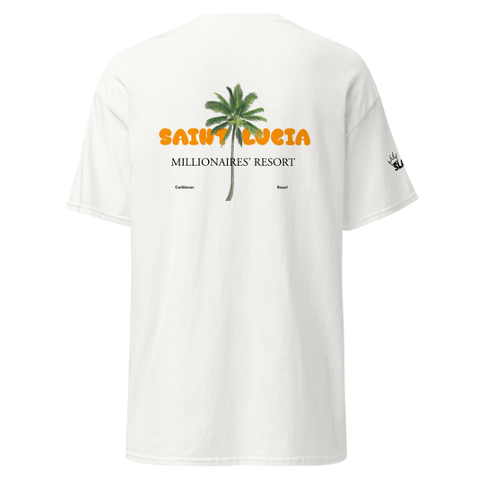 Camiseta "Saint Lucia, MILLIONAIRE’S RESORT"